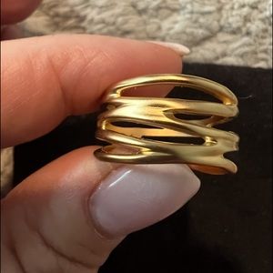 Gold overlay ss ring . Brand new size 7.5